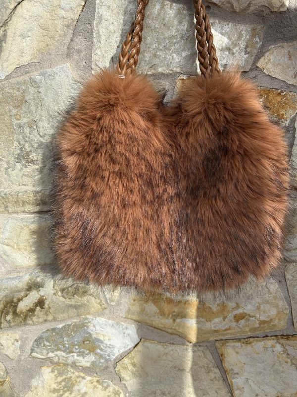 Bolso café de pelo Alex Max