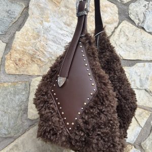 Bolso café rizo
