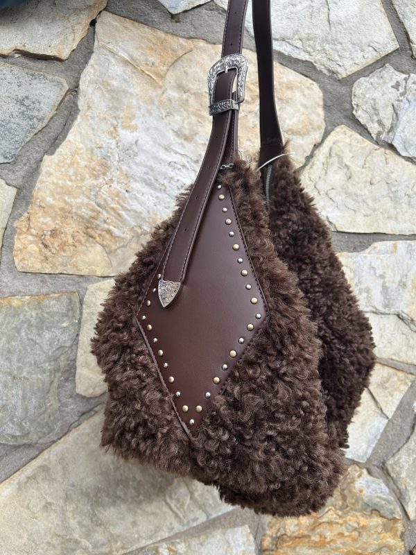 Bolso café rizo