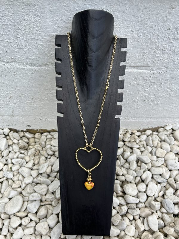 Collar Flechazo dorado Carolina Olivares - Imagen 2
