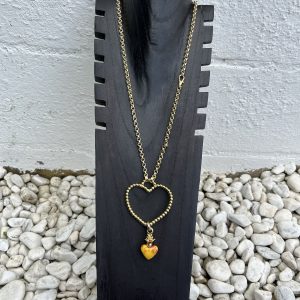 Collar Flechazo dorado Carolina Olivares