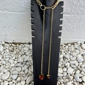 Collar Sígueme dorado Carolina Olivares