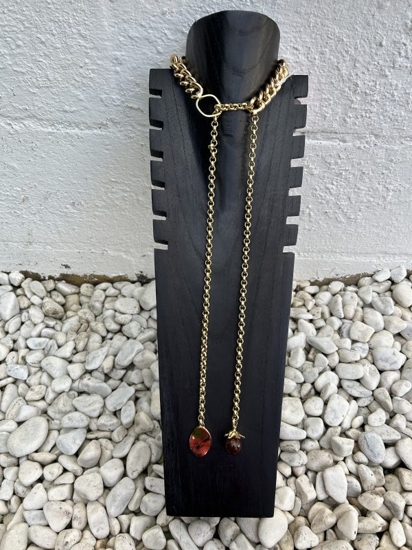 Collar Sígueme dorado Carolina Olivares