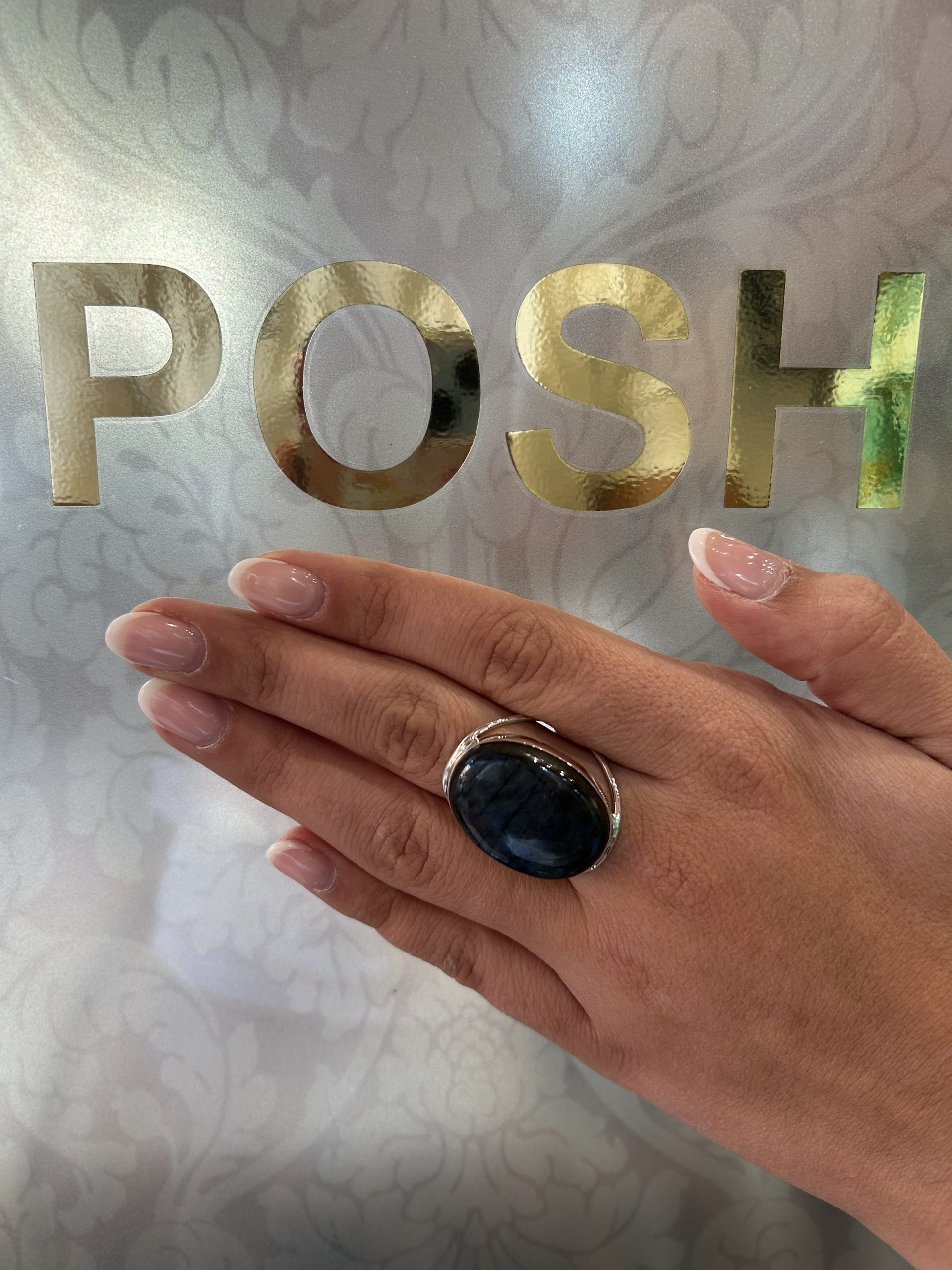 Anillo de plata Black Rainbow