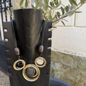Collar Alex Max dorados y grises